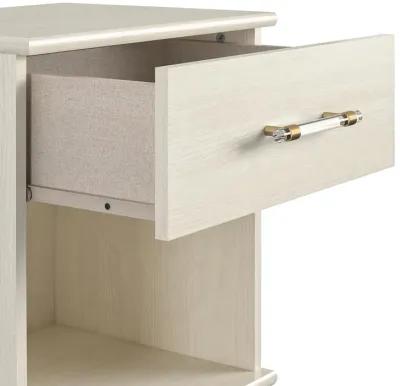 Monarch Hill Clementine White Nightstand with 1 Drawer