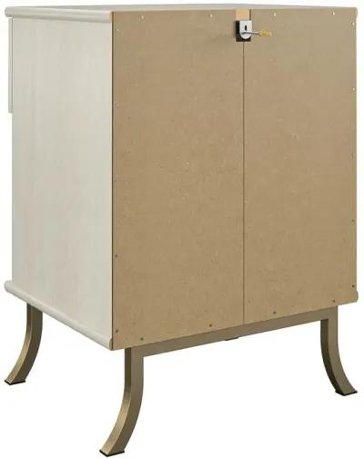 Monarch Hill Clementine White Nightstand with 1 Drawer