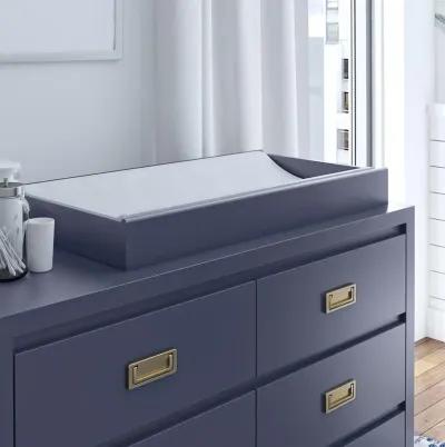 Monarch Hill Haven Navy Changing Table Topper for Dresser