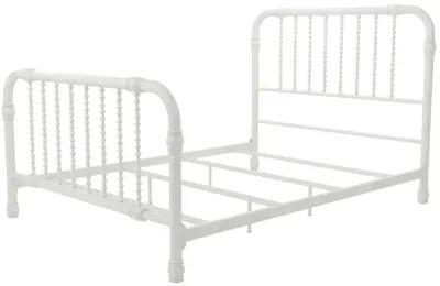 Monarch Hill Wren Metal Bed with Curved Scrollwork Design