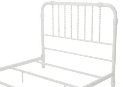 Monarch Hill Wren Metal Bed with Curved Scrollwork Design