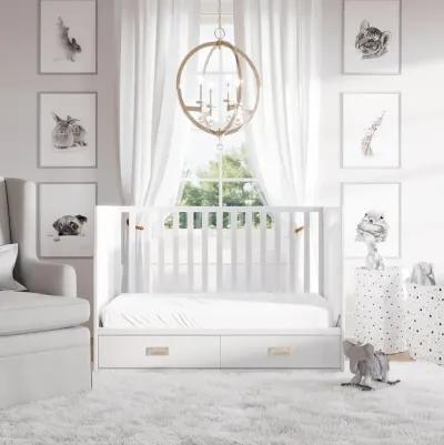 Haven 3 in 1 Convertible Wood Storage Crib