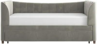 Valentina Upholstered Daybed with Trundle and Vertical Stitching