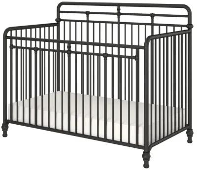 Monarch Hill Hawken 3 in 1 Convertible Metal Crib Adjusts to 3 Heights