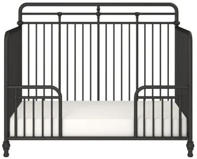 Monarch Hill Hawken 3 in 1 Convertible Metal Crib Adjusts to 3 Heights