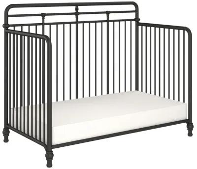 Monarch Hill Hawken 3 in 1 Convertible Metal Crib Adjusts to 3 Heights