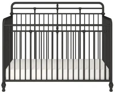 Monarch Hill Hawken 3 in 1 Convertible Metal Crib Adjusts to 3 Heights