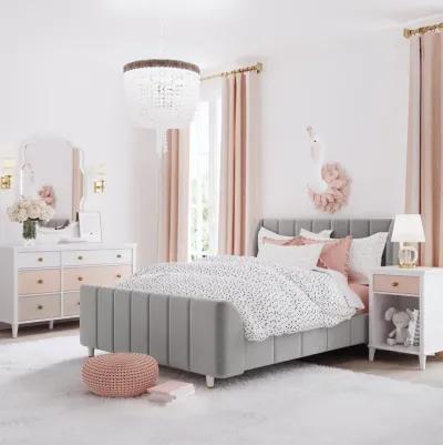 Valentina Upholstered Bed with Channel Tufting