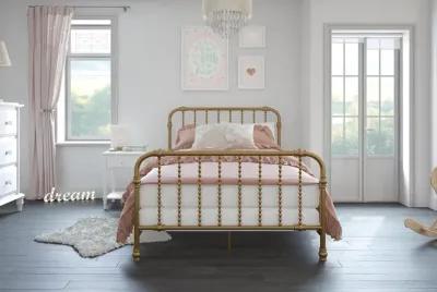 Monarch Hill Wren Metal Bed with Curved Scrollwork Design