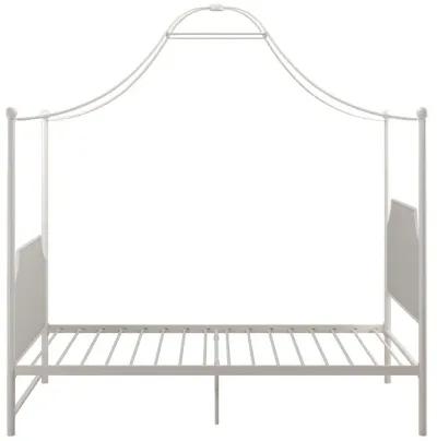 Monarch Hill Clementine Canopy Bed with Linen Headboard and Footboard