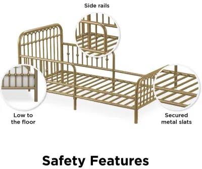 Monarch Hill Ivy Metal Toddler Bed with Classic Wrought-Iron Look