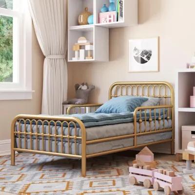 Monarch Hill Ivy Metal Toddler Bed with Classic Wrought-Iron Look