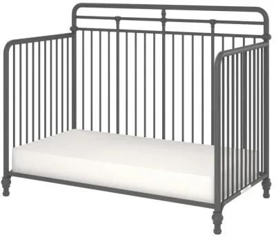 Monarch Hill Hawken 3 in 1 Convertible Metal Crib Adjusts to 3 Heights