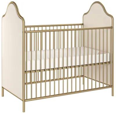 Piper Convertible Metal Crib with Upholstered Side Panels