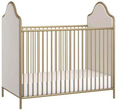 Piper Convertible Metal Crib with Upholstered Side Panels