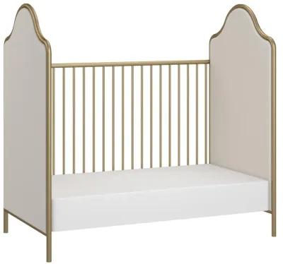 Piper Convertible Metal Crib with Upholstered Side Panels