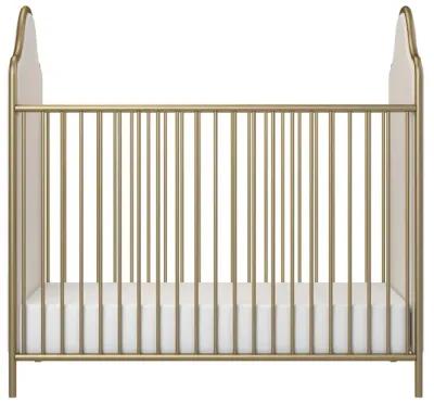 Piper Convertible Metal Crib with Upholstered Side Panels