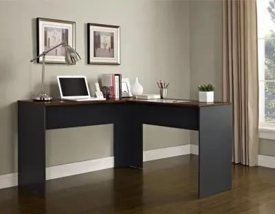 Amara L-Shaped Desk with Wire Management Grommet