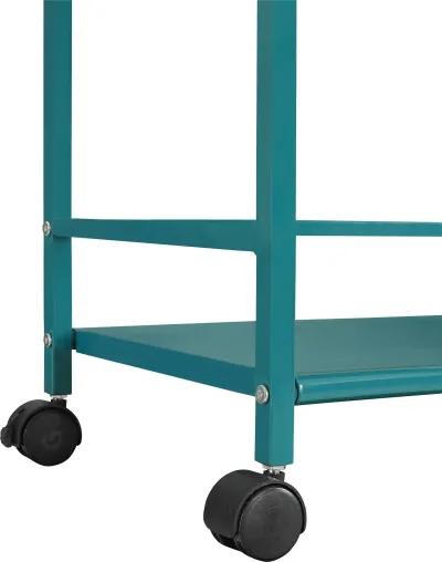 Marshall 3 Shelf Metal Rolling Utility Cart