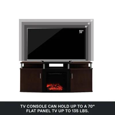 Carson Electric Fireplace TV Console for TVs up to 70"