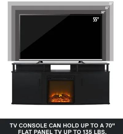 Carson Electric Fireplace TV Console for TVs up to 70"