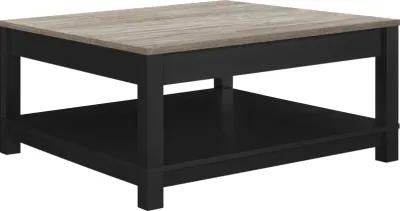 Carver Coffee Table with Bottom Magazine Storage Shelf