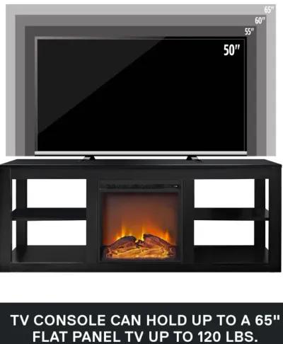 Parsons Electric Fireplace TV Stand for TVs up to 65 Inches