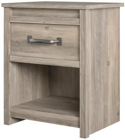 Bassinger 1 Drawer Bedroom Nightstand with Pewter Handles