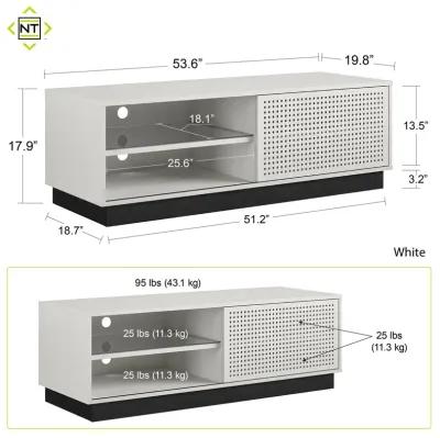 Glitch Gaming TV Stand for TVs up to 60 Inch with LED Lights