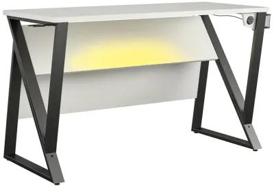 Genesis Height Adjustable Gaming Desk with LED Lights