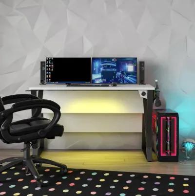 Genesis Height Adjustable Gaming Desk with LED Lights