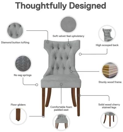 Clairborne Tufted Hourglass Dining Chair, Set of 2