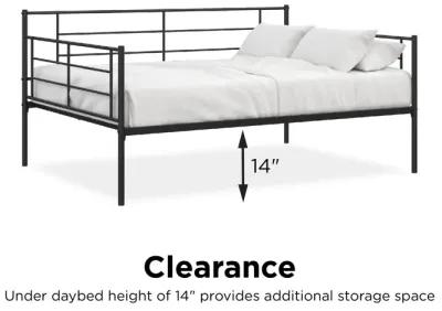 Praxis Metal Daybed with Steel Frame and Slats