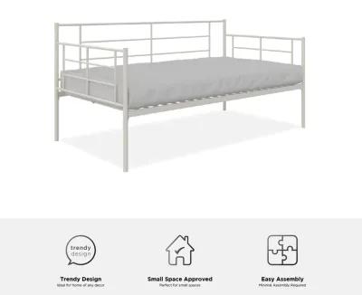 Praxis Metal Daybed with Steel Frame and Slats