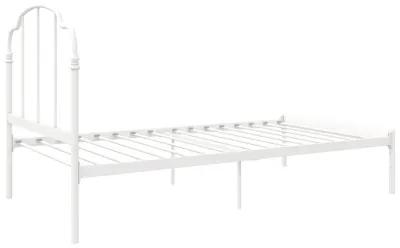 Camie Metal Bed with Adjustable Height Base and Vintage Headboard