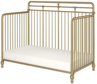 Monarch Hill Hawken 3 in 1 Convertible Metal Crib Adjusts to 3 Heights