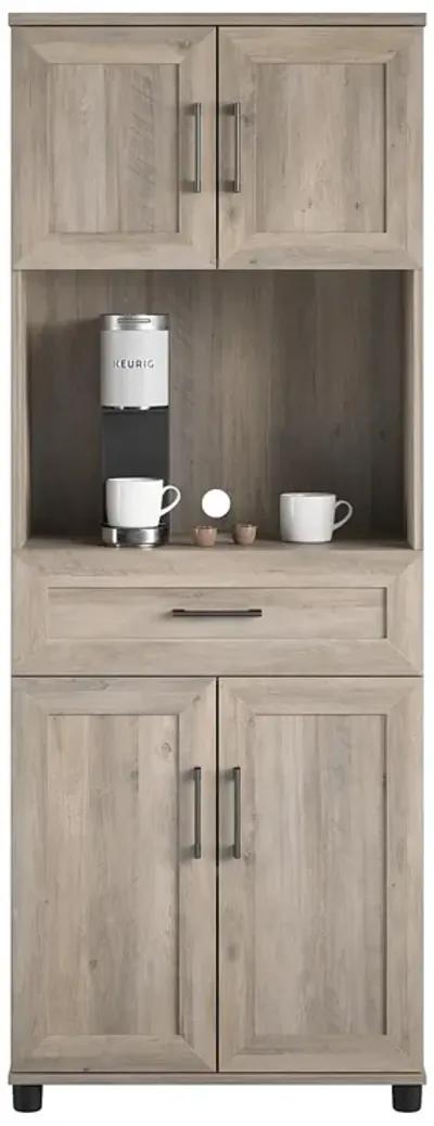 Tindall Modern Farmhouse 4 Door Tall Coffee Bar