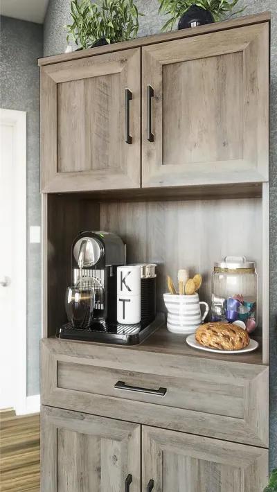 Tindall Modern Farmhouse 4 Door Tall Coffee Bar