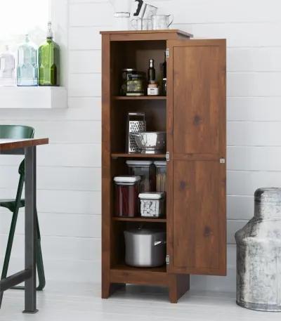 Milford 60 Inch Single Door Storage Pantry Cabinet with 4 Shelves