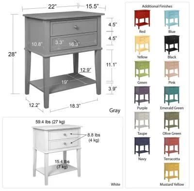 Franklin Accent Table with 2 Drawers