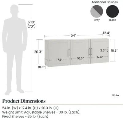 Callahan 54 Inch Multipurpose Utility Wall Cabinet