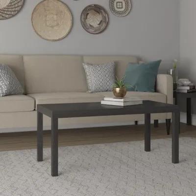 Parsons Hollow Core Coffee Table with Large Top