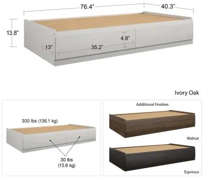 Platform Bed with 2 Large Storage Drawers and No Box Spring Required