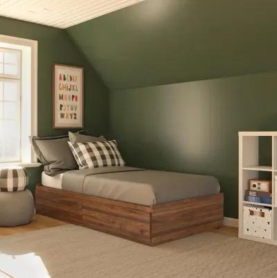 Platform Bed with 2 Large Storage Drawers and No Box Spring Required