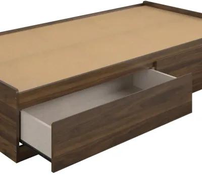 Platform Bed with 2 Large Storage Drawers and No Box Spring Required