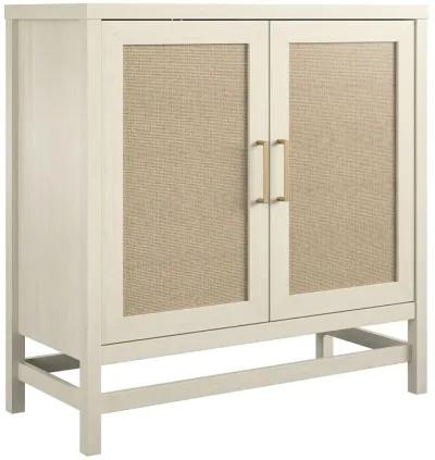 Lennon 2 Door Storage Cabinet with Faux Rattan