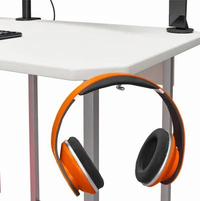 Quest Gaming Reversible L Desk with CPU Stand and Wire Management System