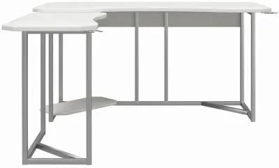 Quest Gaming Reversible L Desk with CPU Stand and Wire Management System