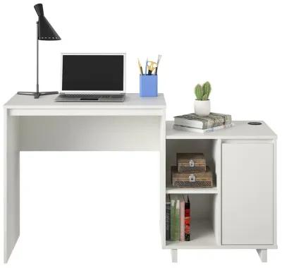 Ravelston Computer Desk and Cabinet Combo with Wireless Charging Port