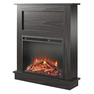 Ellsworth Modern Electric Fireplace with Mantel and 23 Inch Fireplace Insert